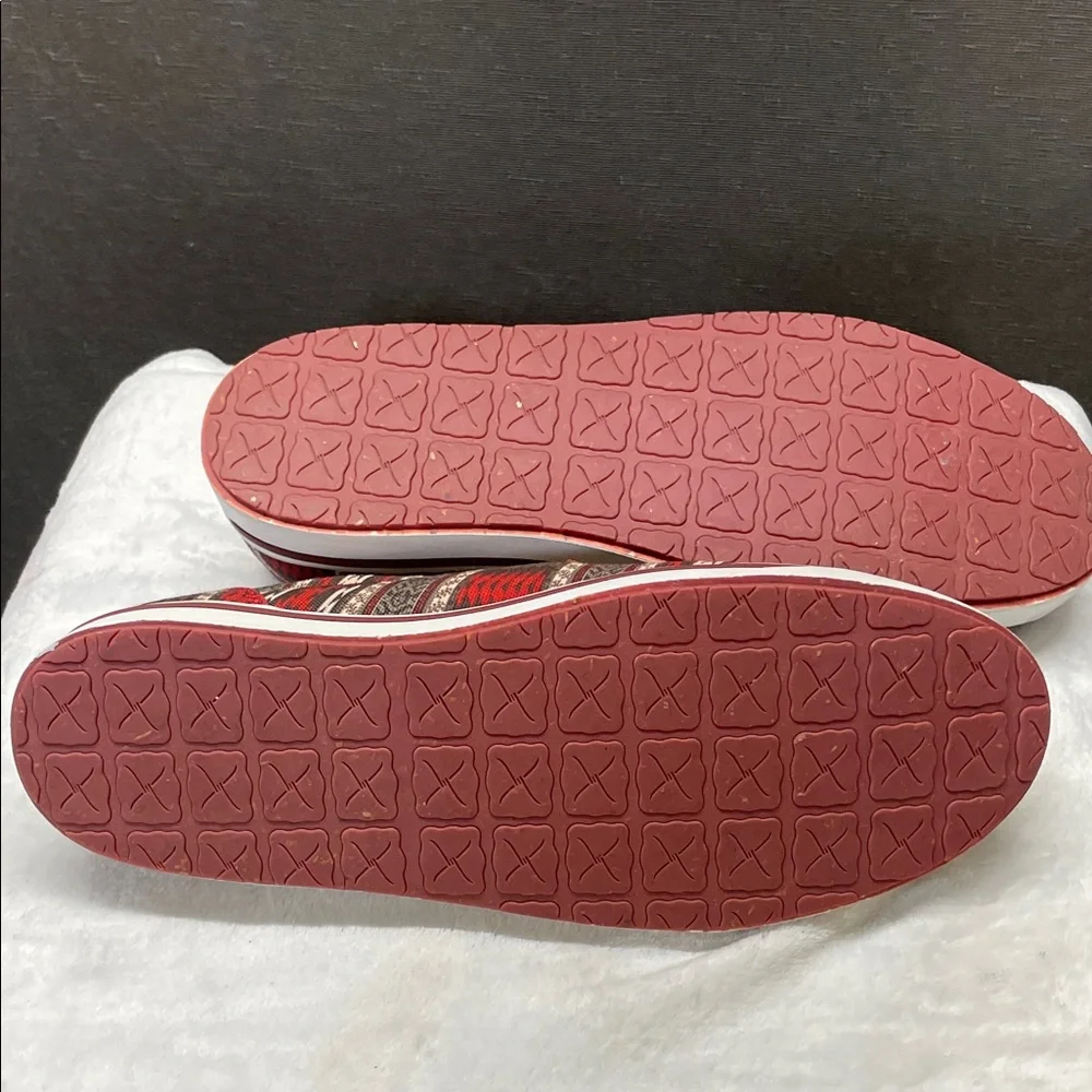 Hooey twisted X Red‎ and Brown Men's Aztec Shoes
